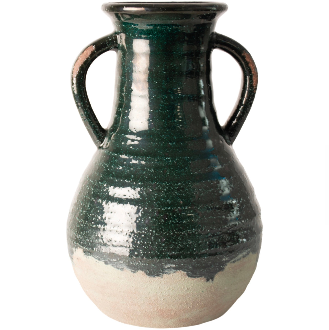 Dipped Stone Vase with Handles
