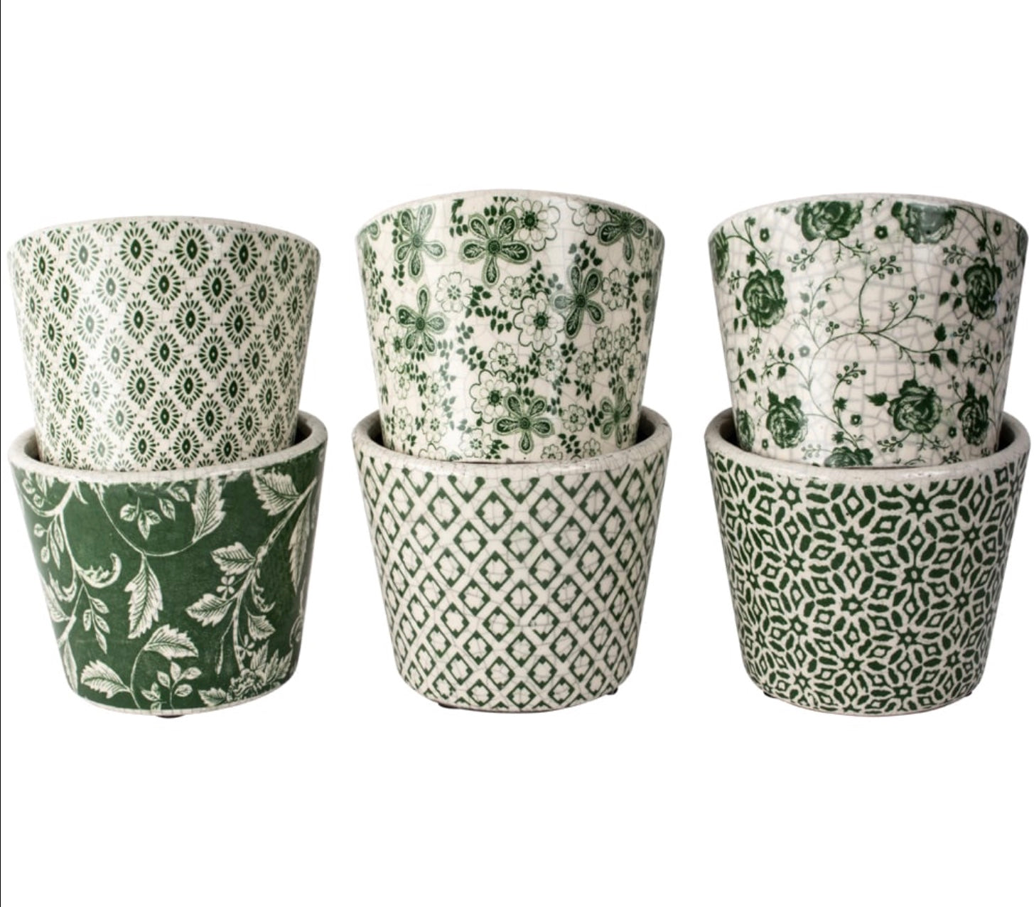 Old Style Green Dutch Plant Pot - Small - Alora