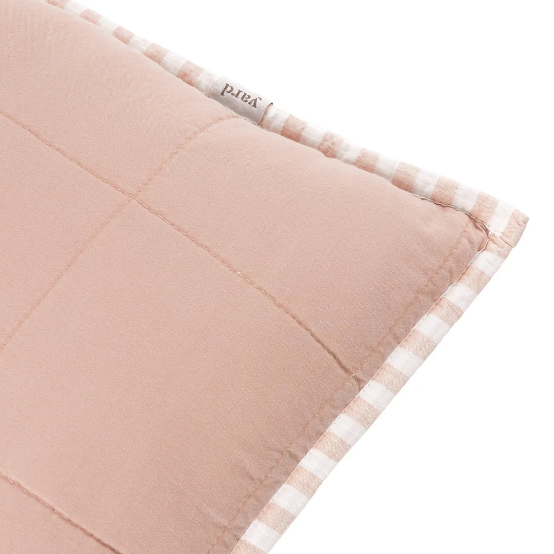 Hebden 100% Cotton Cushion Blush/Cotta