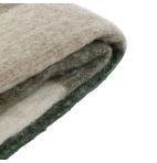 Heritage Check Faux Mohair Green Throw