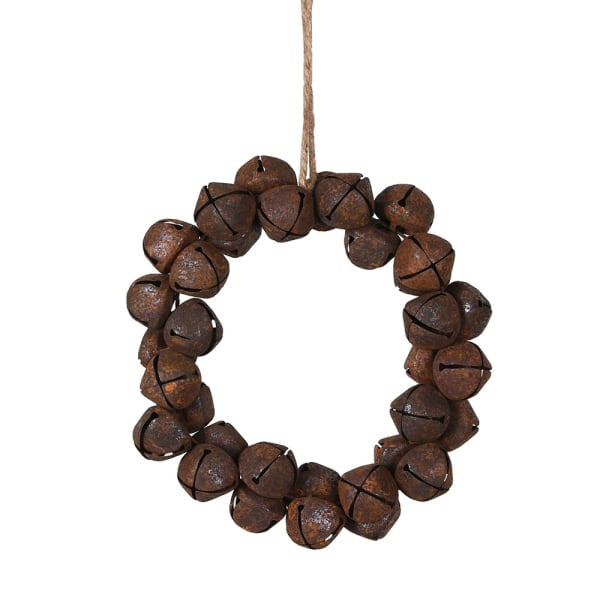 Rustic Hanging Bell Wreath
