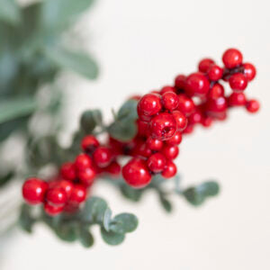 Red Berry and Eucalyptus bunch