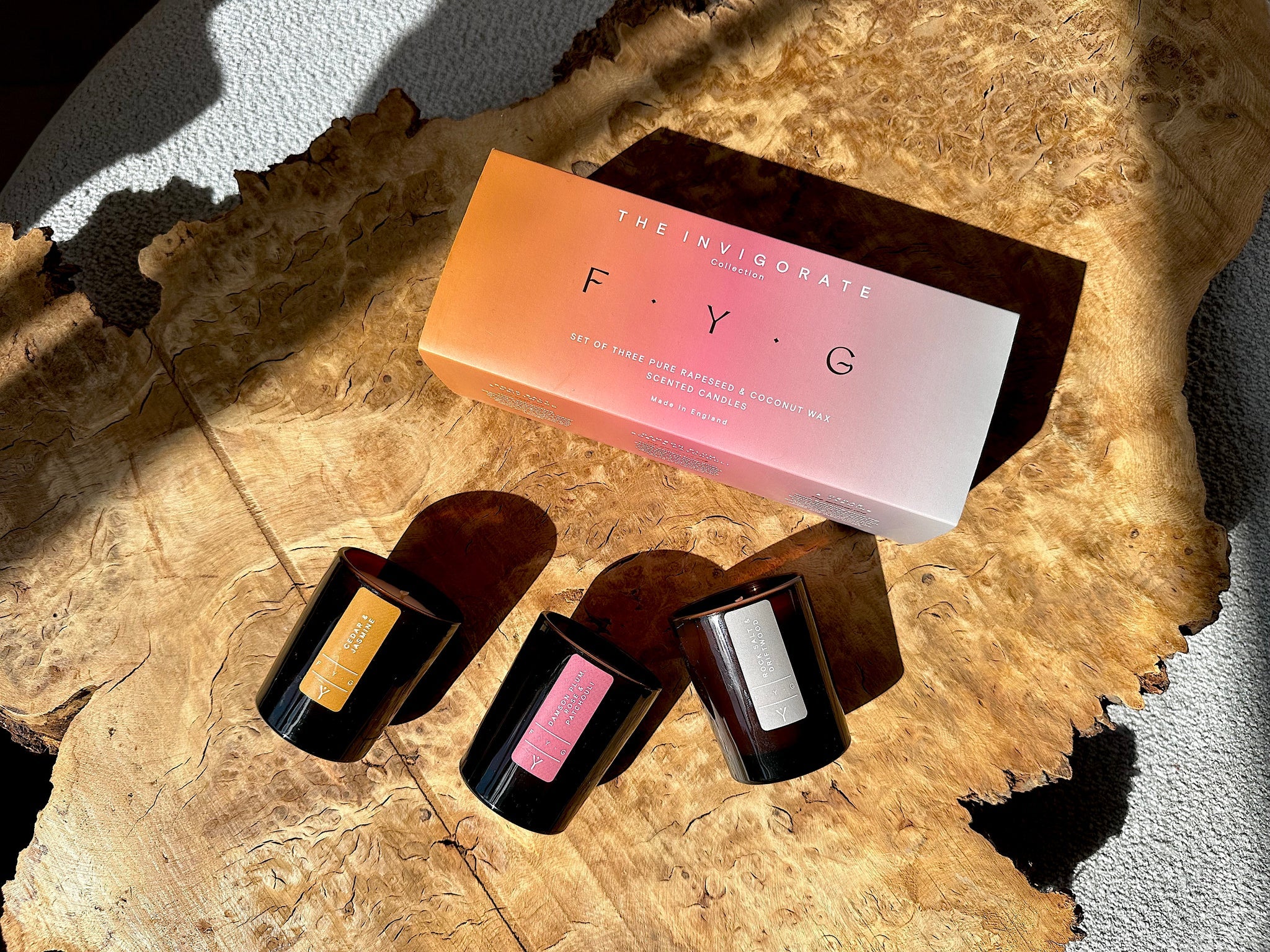 FYG The Invigorate Collection Gift Candles