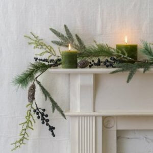 Blueberry and Fircone Garland