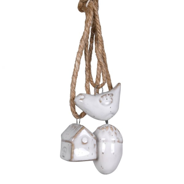 3 Mini Baubles with jute