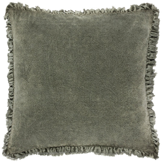 Bertie Velvet Cushion - Moss