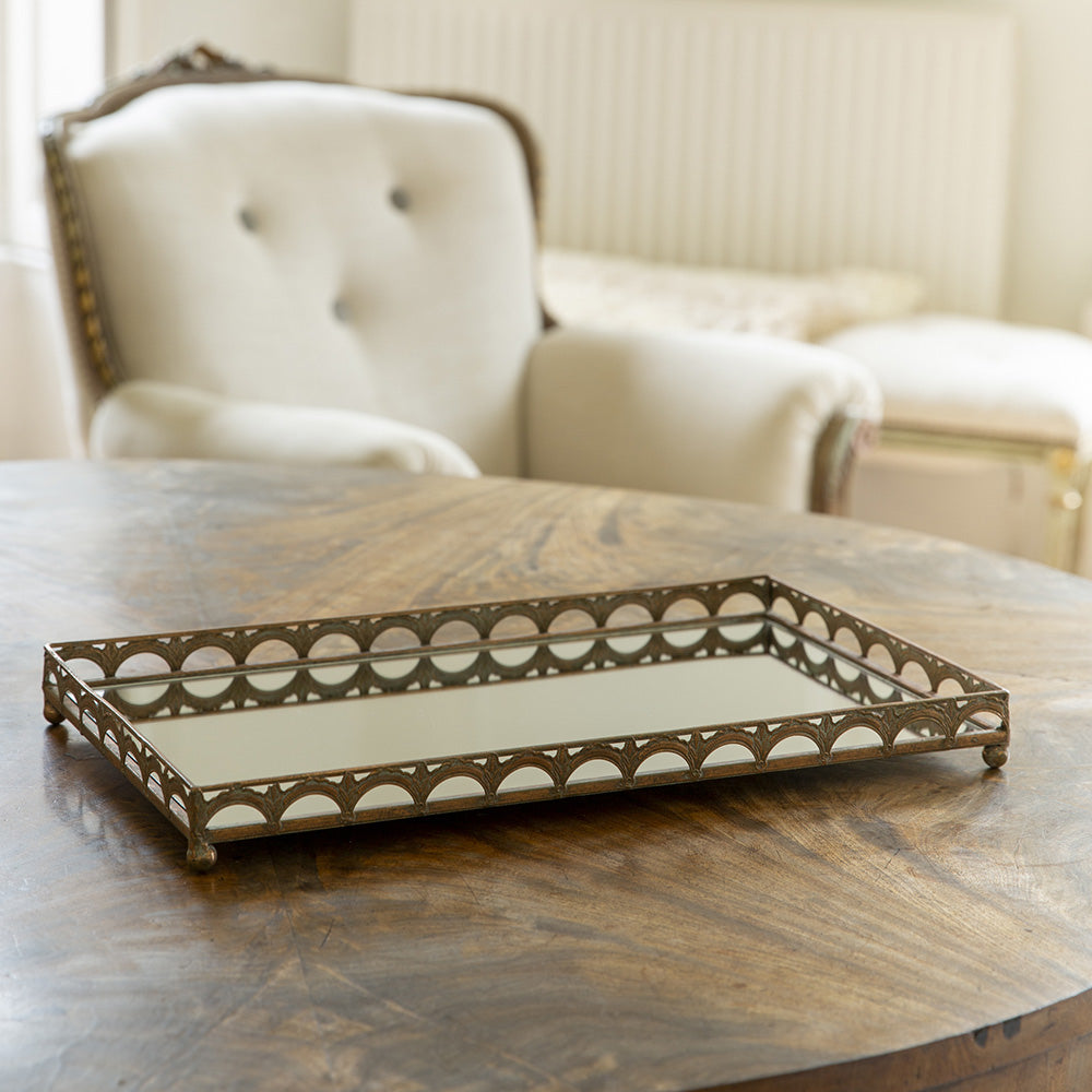 Ornate Mirror Tray