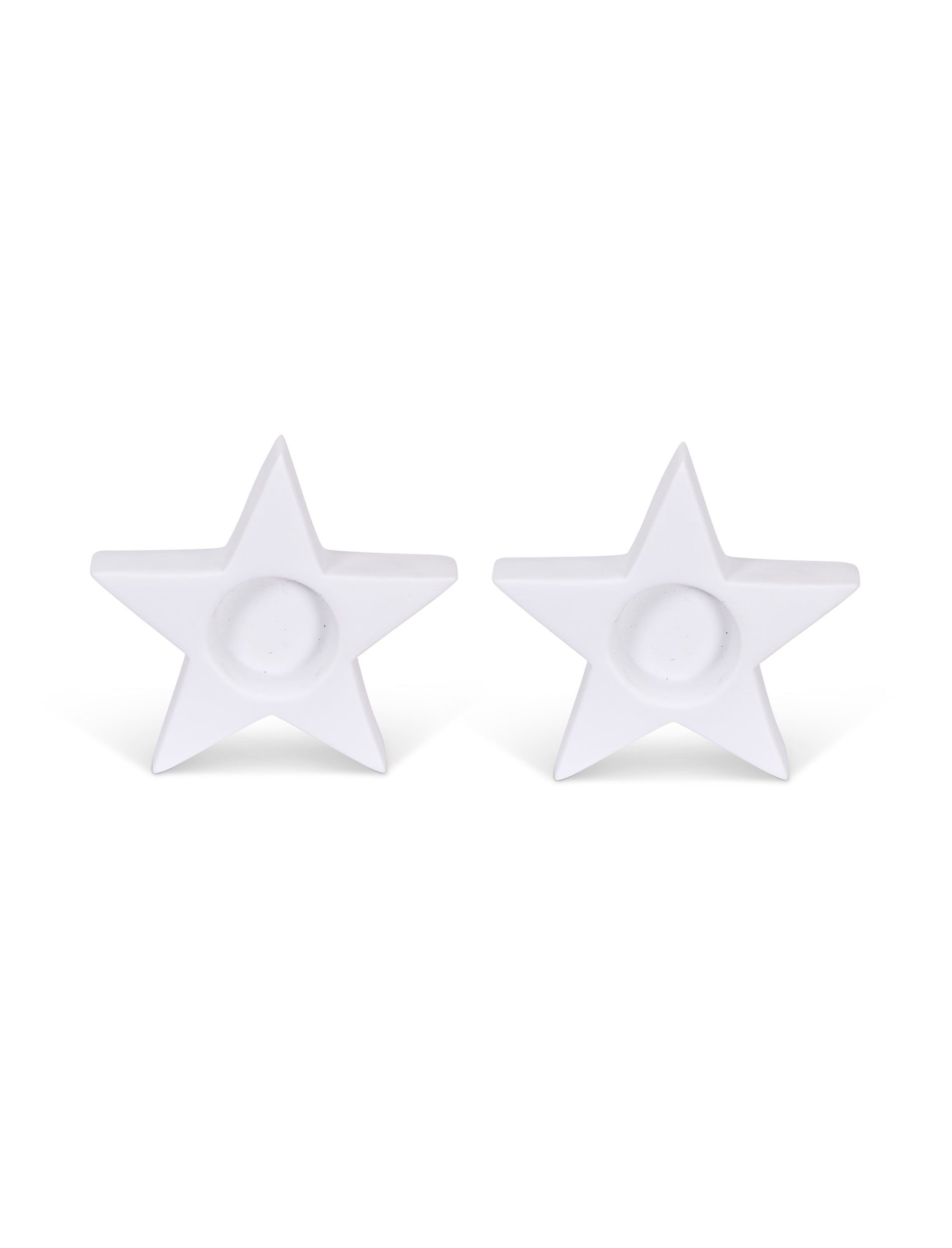 Airdrie Star Tealight Holders set of 2