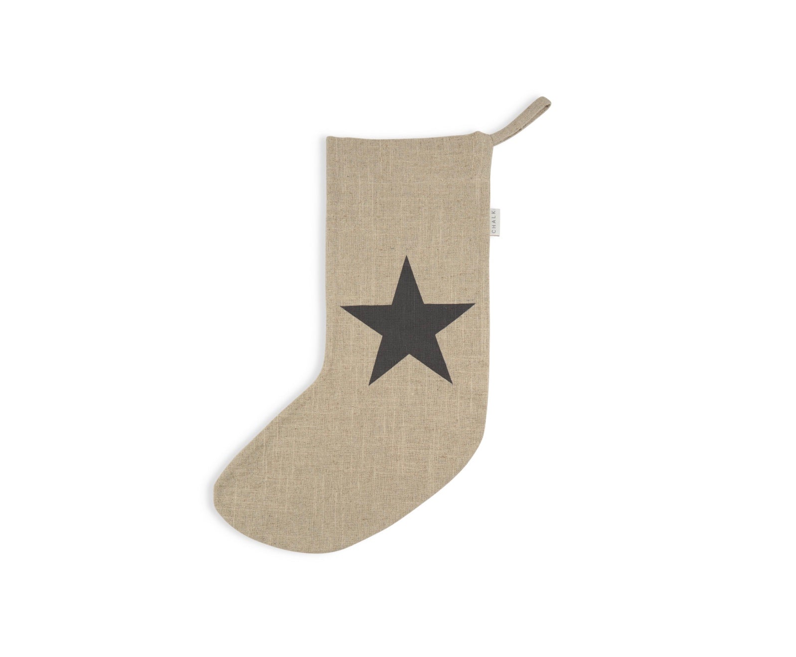 Chalk - Christmas Stocking Ramie Cotton Star