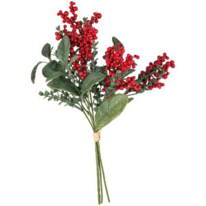 Red Berry and Eucalyptus bunch