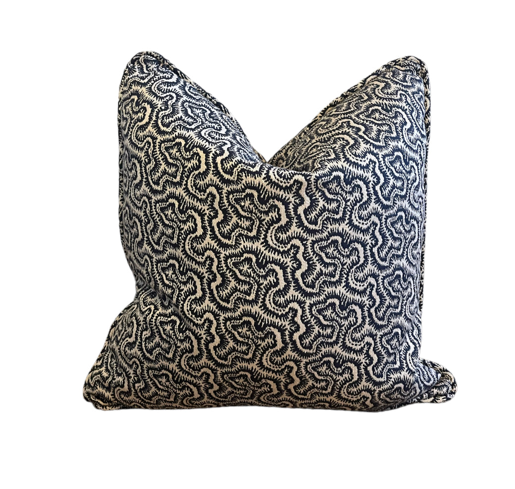 Bespoke - Linwood Polka Midnight Cushion