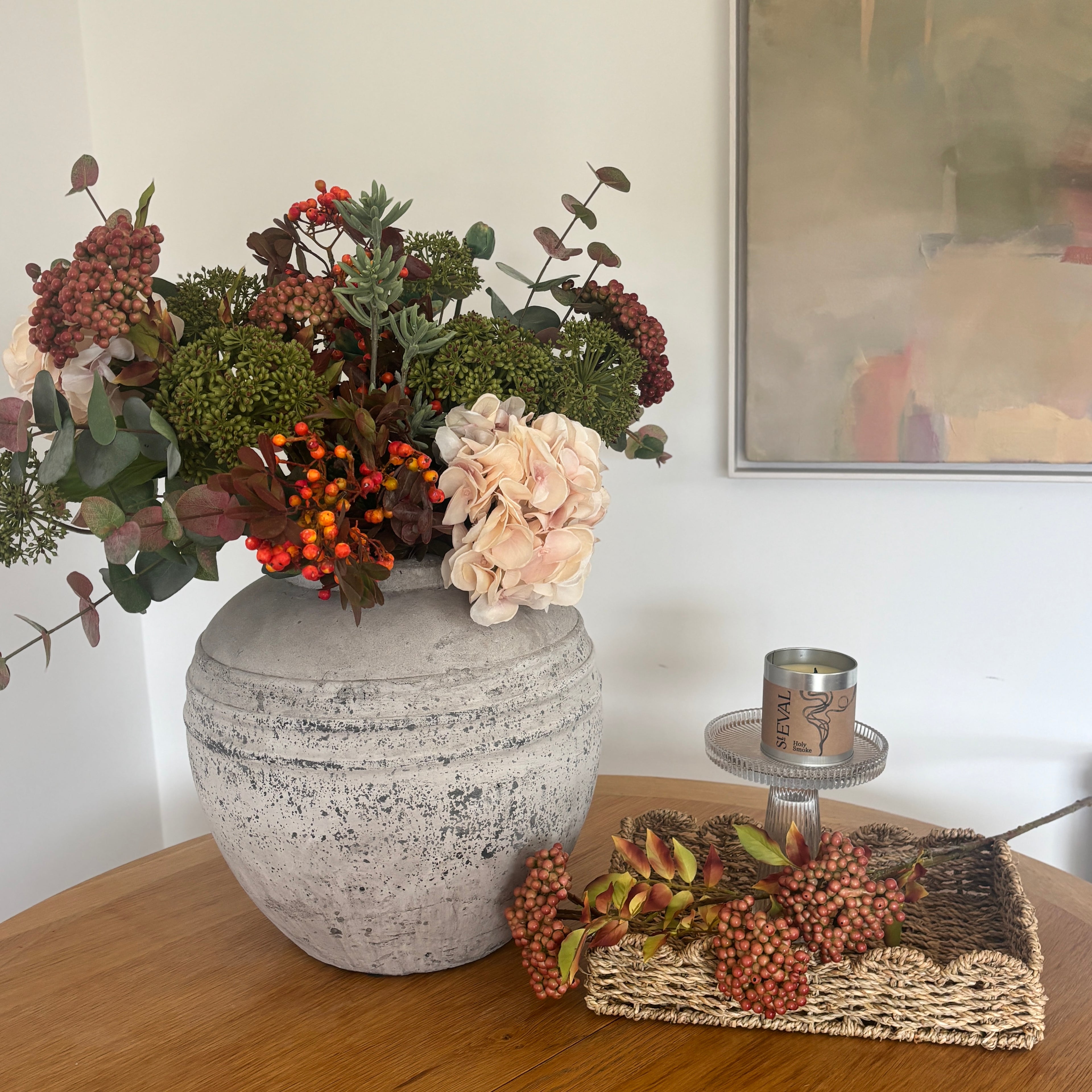 Faux Arrangement- Warm berries