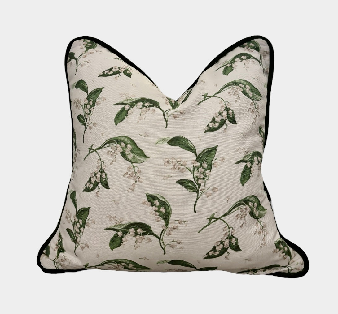 Bespoke - Mrs Alice Lilly of the Valley Cushion