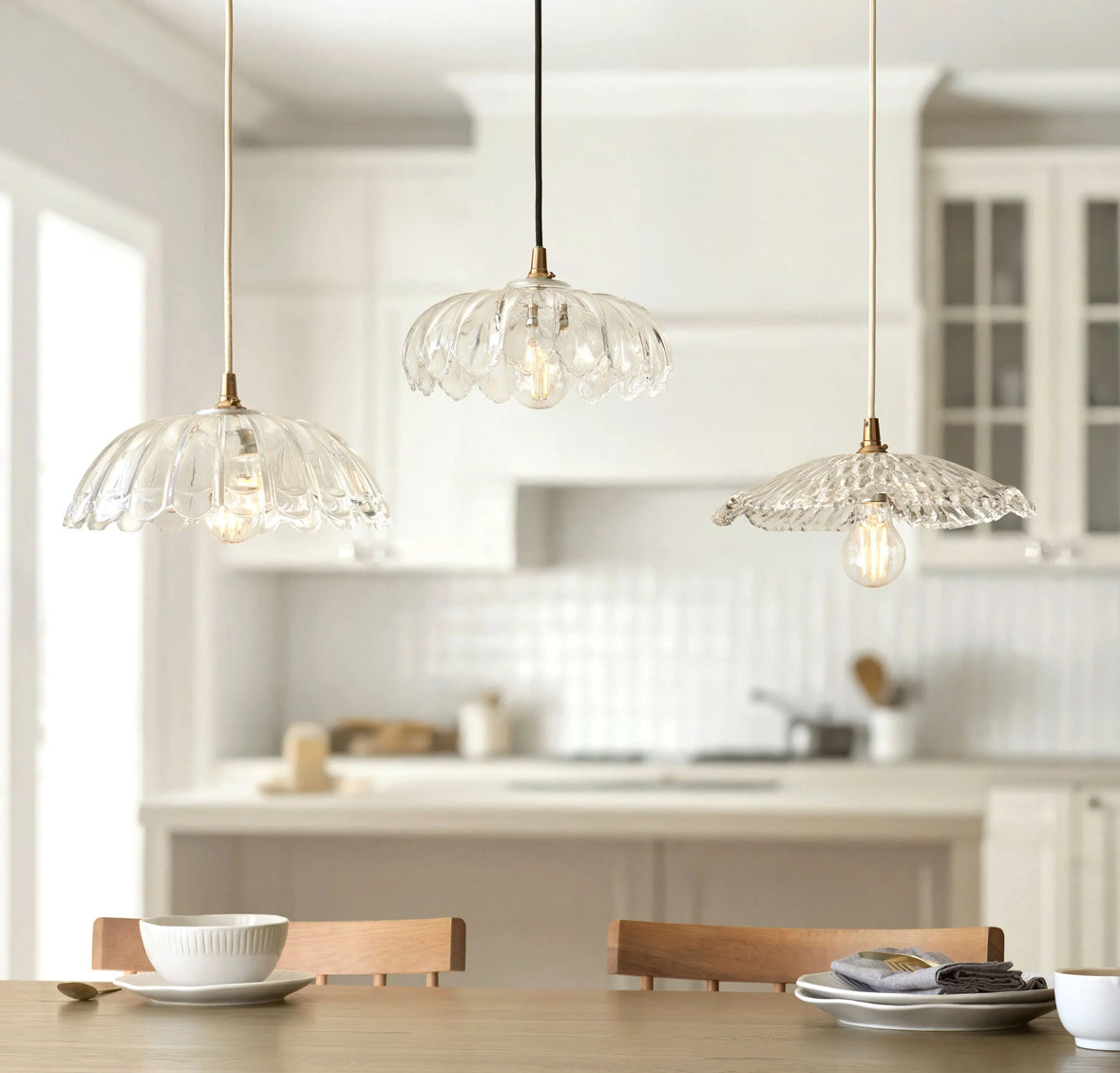 Fleur glass pendant light