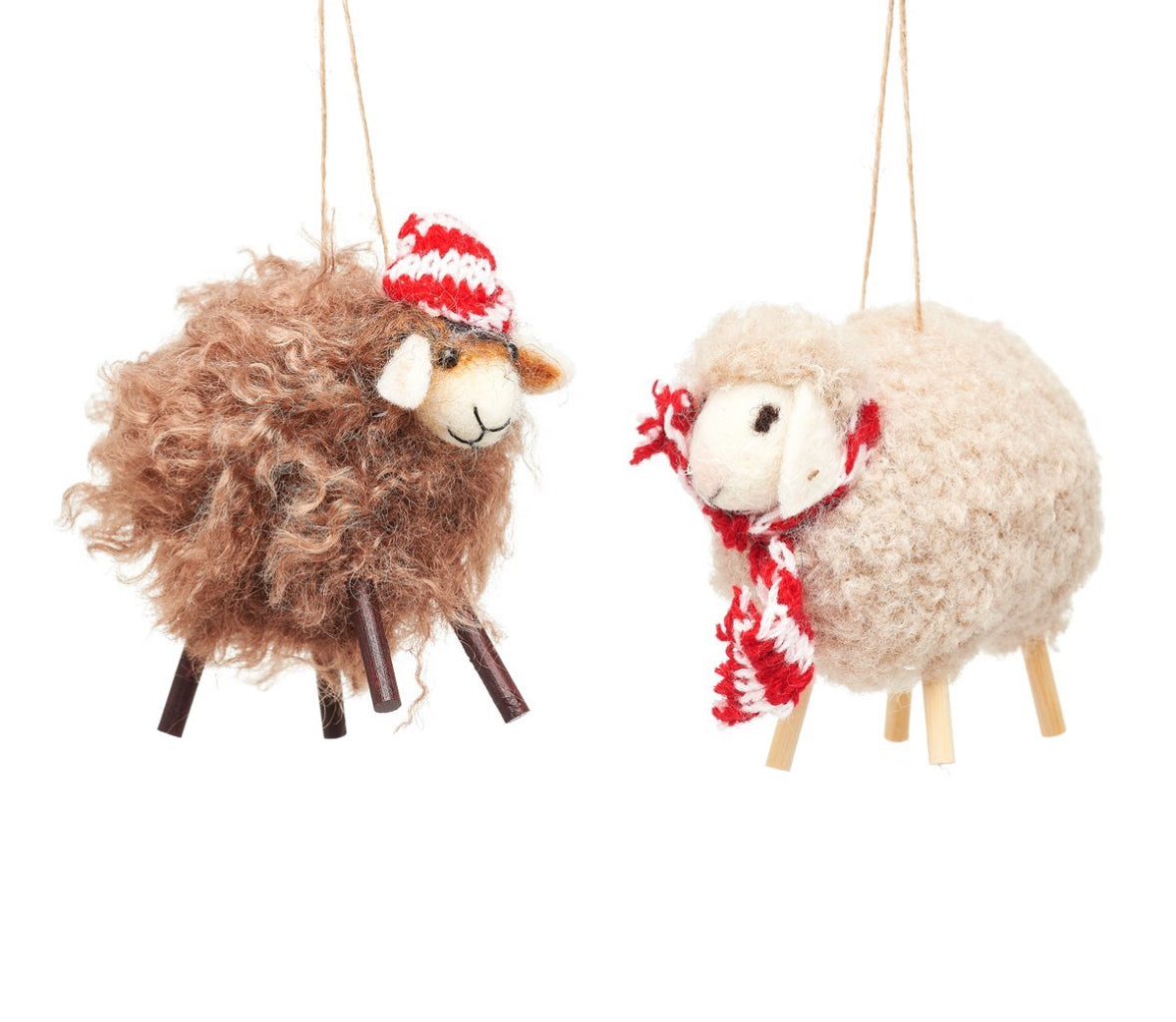 Woolley Sheep - Felt Decoration Assorted