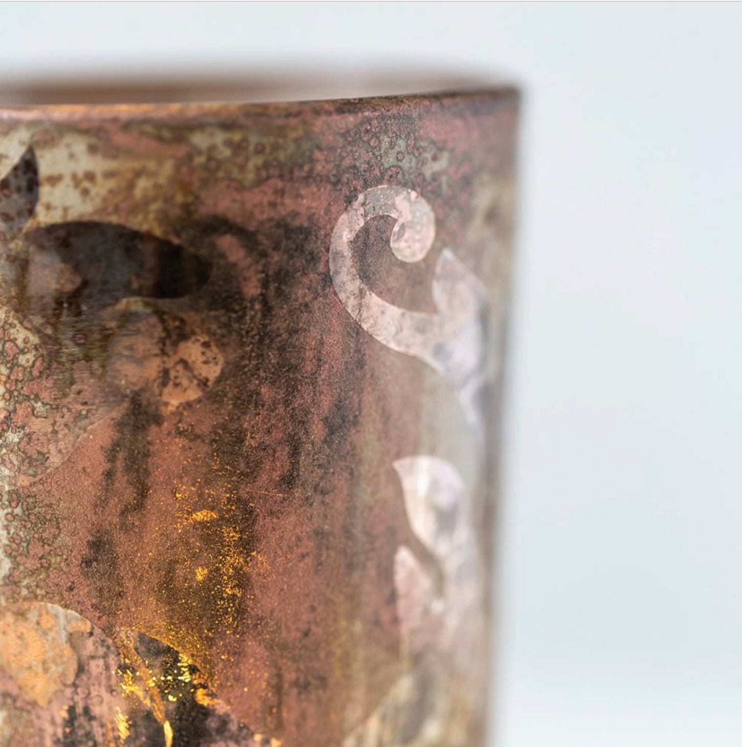 Votive Holder Autumn Leaves - Small