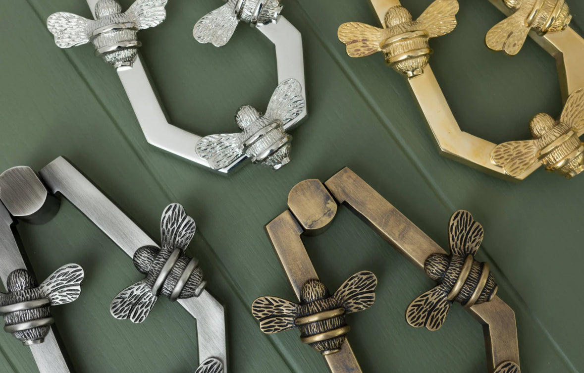 Door Knocker - ANDRENA HIVE Bumblebee (Pewter) BRASS080