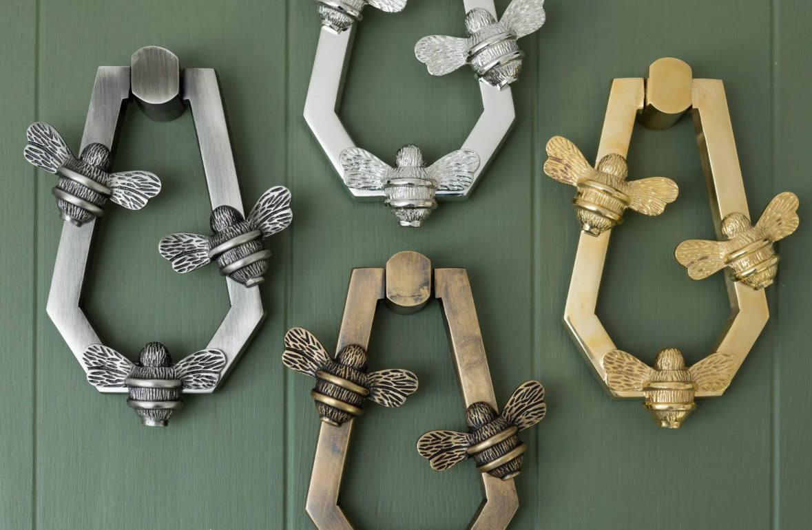 Door Knocker - ANDRENA HIVE Bumblebee (Pewter) BRASS080