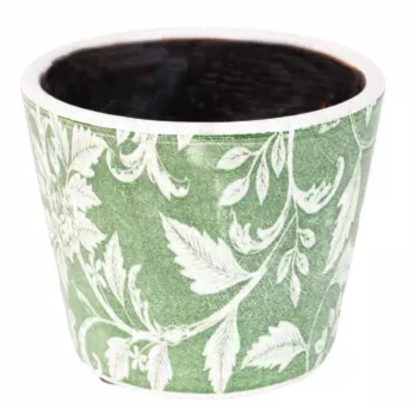 Old Style Green Dutch Plant Pot - Small - Alora