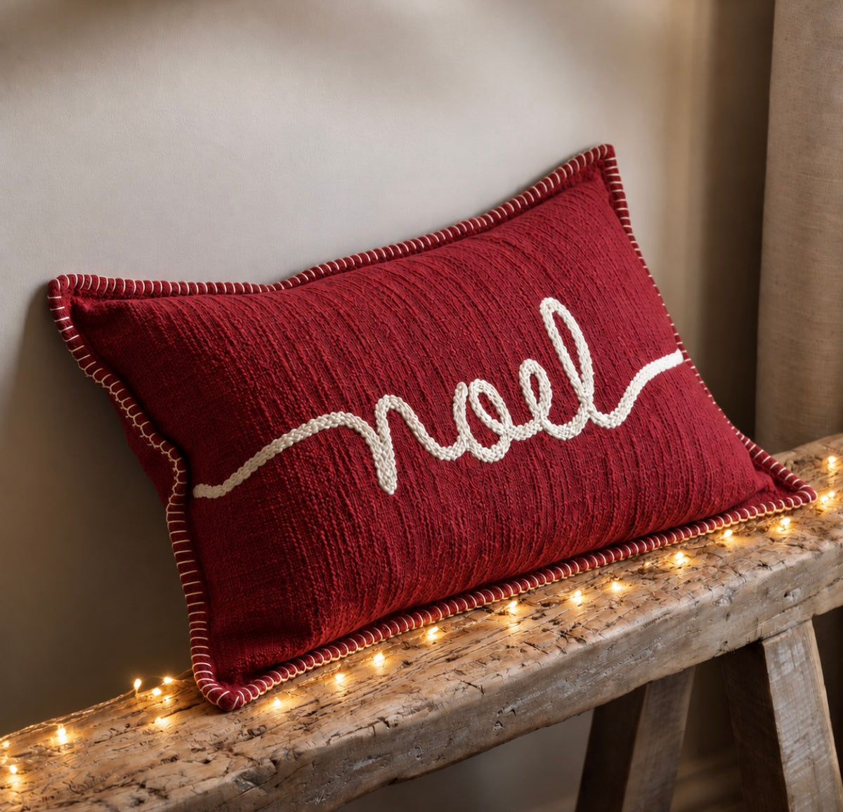 Noel Christmas cushion