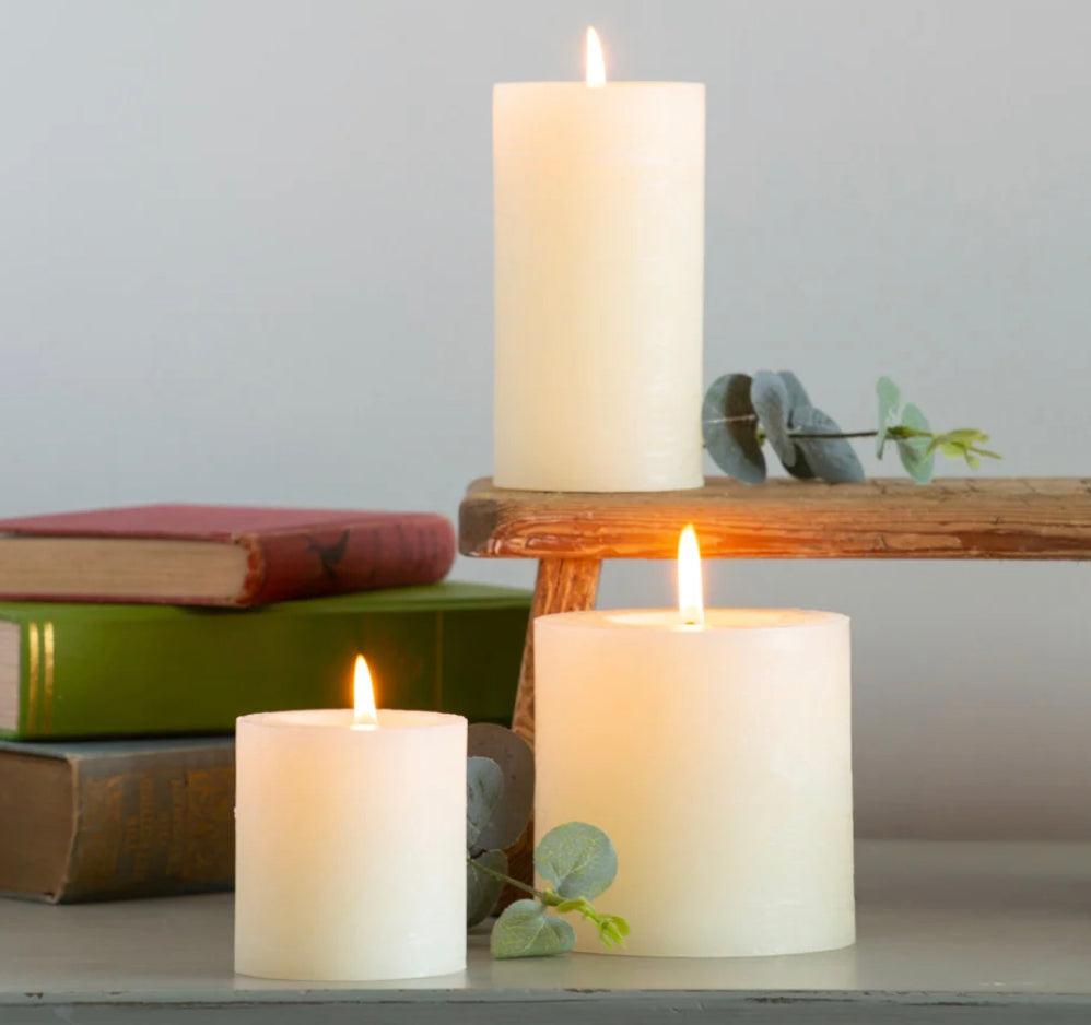 Rustic Pillar Candle 7cm x 13cm