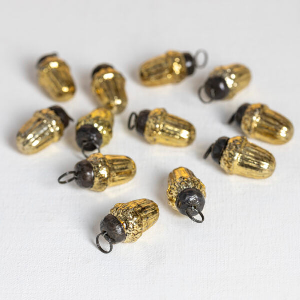 Mini acorn bag - 10 in a bag gold