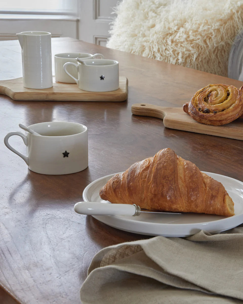 Chalk - White & Grey Star Mug