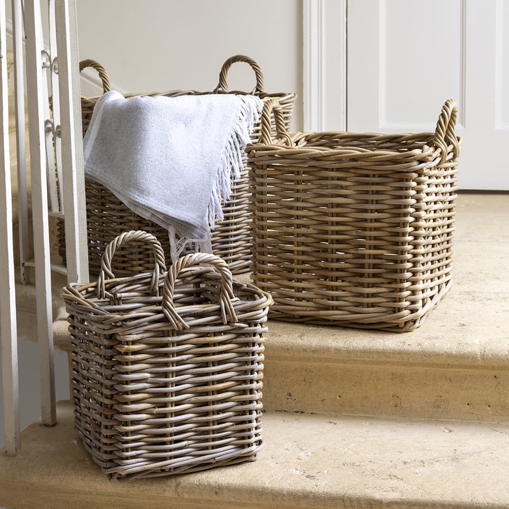 Square Kubu Log Basket - Large