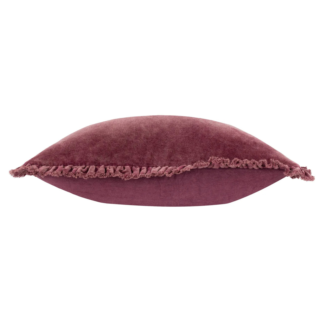 Bertie Velvet Cushion - Burnt Ruby