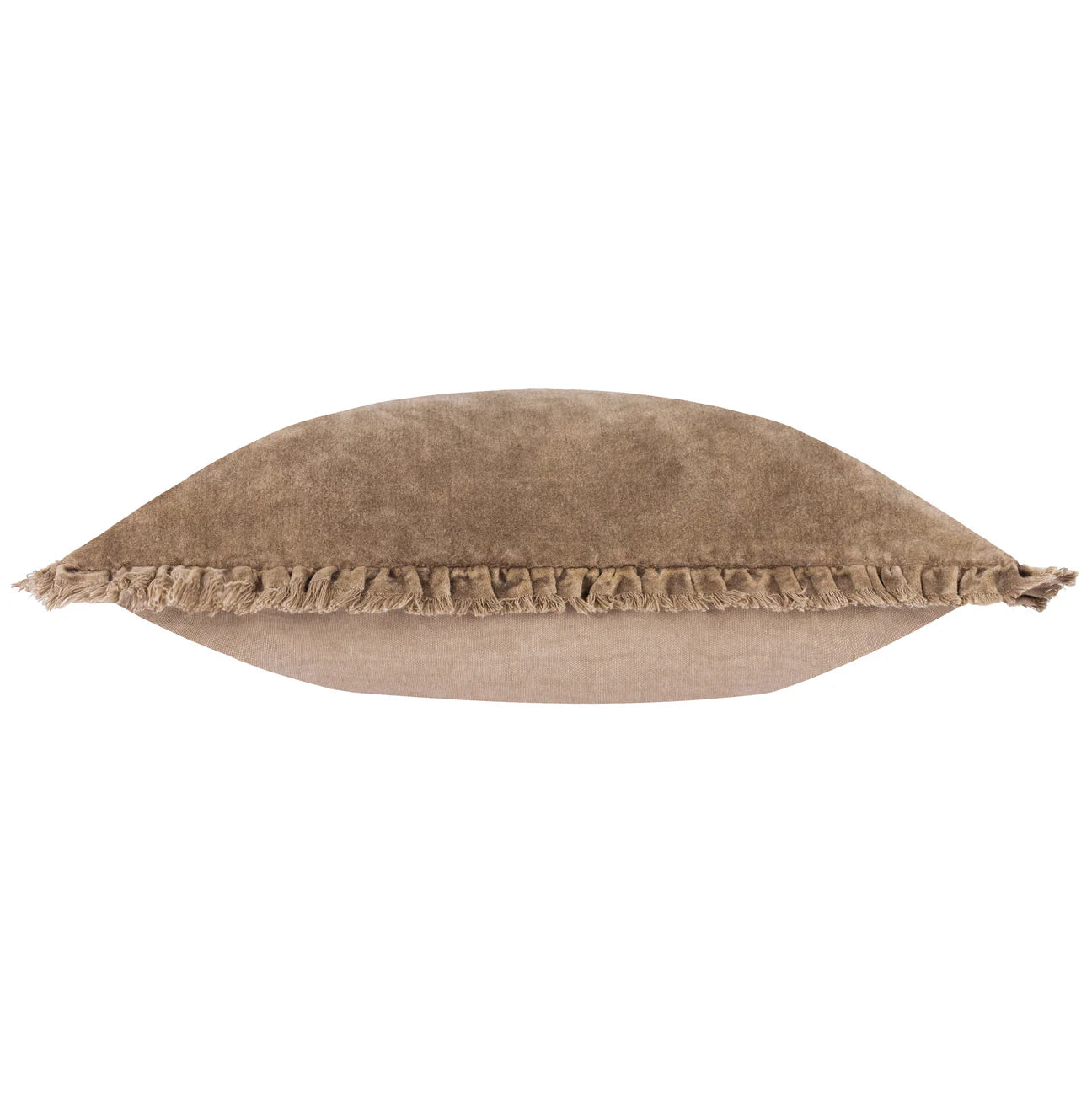 Bertie Velvet Cushion - Chocolate