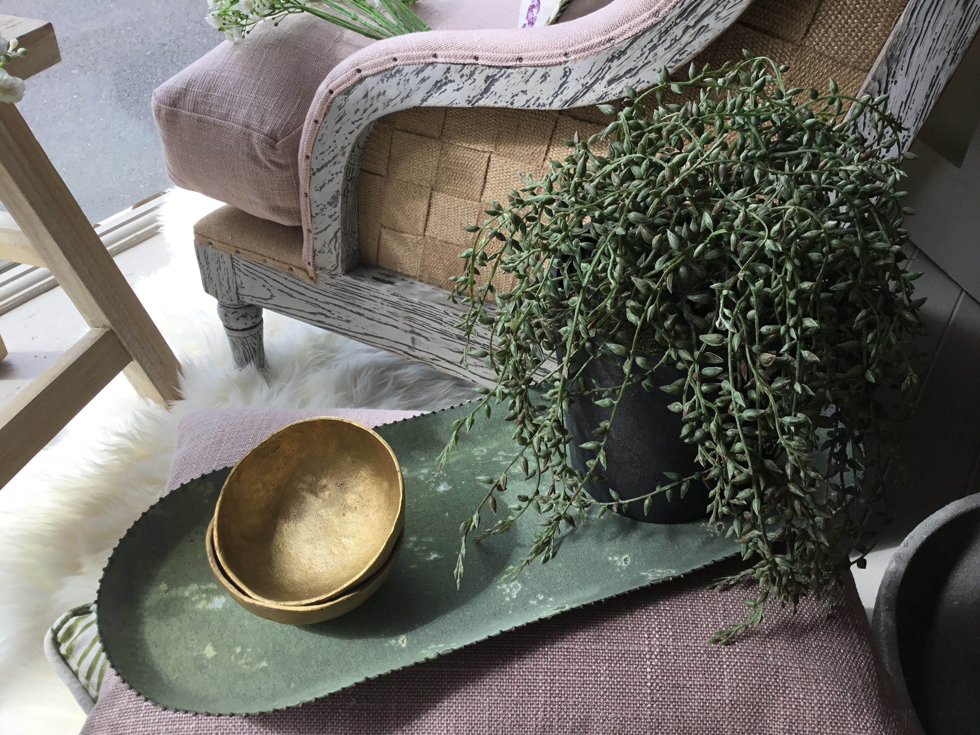 Bushwick Oblong Beaded Tray