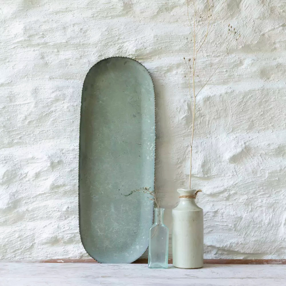 Bushwick Oblong Beaded Tray