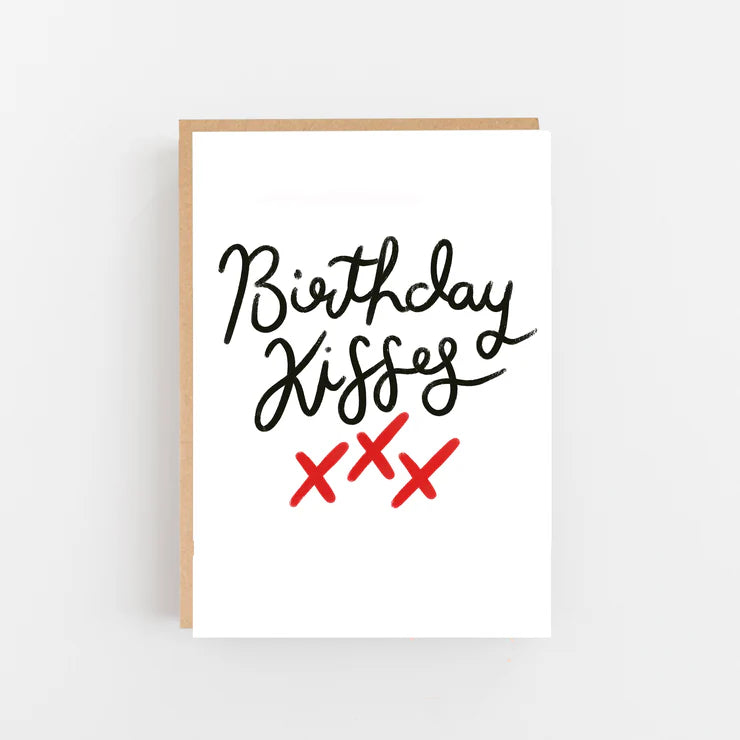 Birthday Kisses Greetings Card