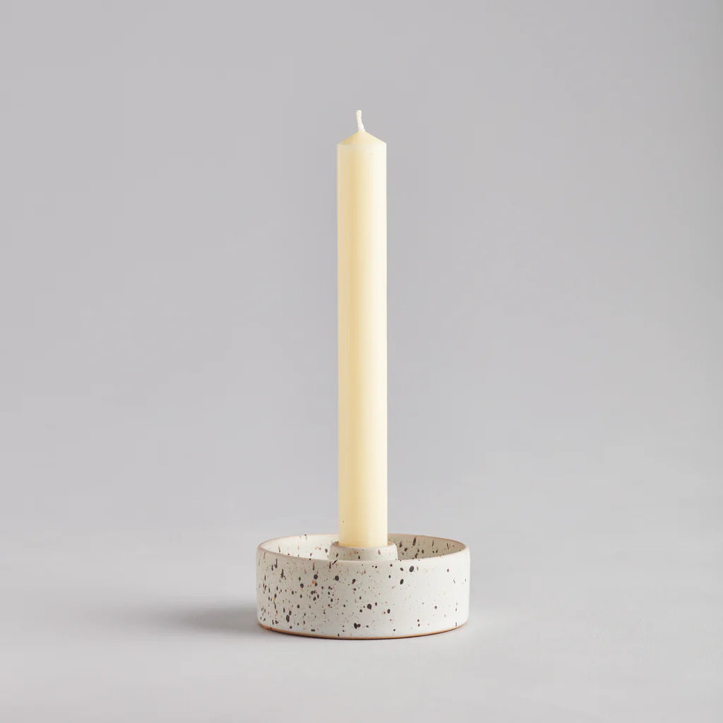 Speckled Stone Candle Holder