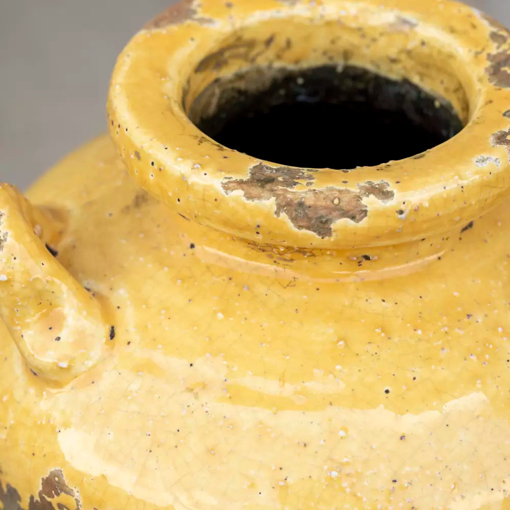 Lola - Yellow Terracotta Urn