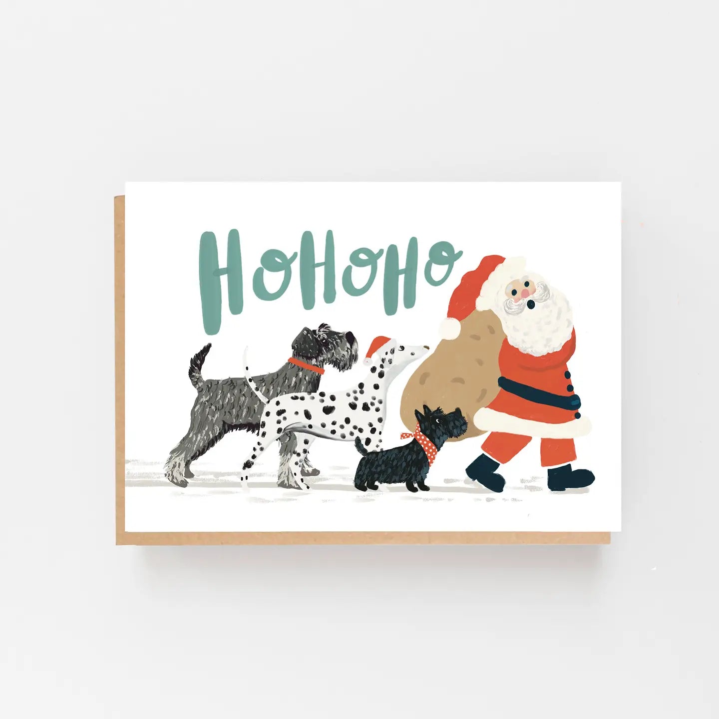 Dogs Ho Ho Ho Christmas Card