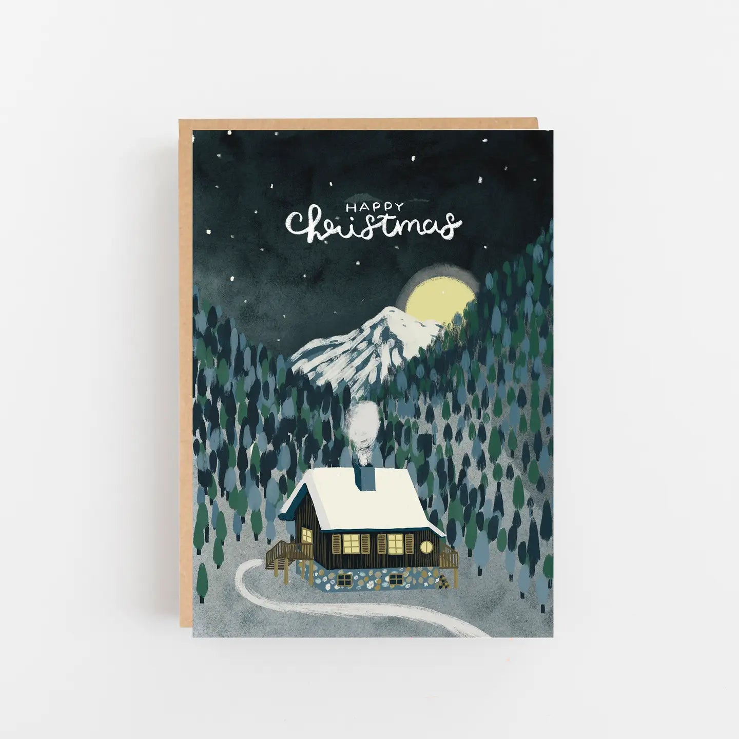 Happy Christmas Mountain Portrait