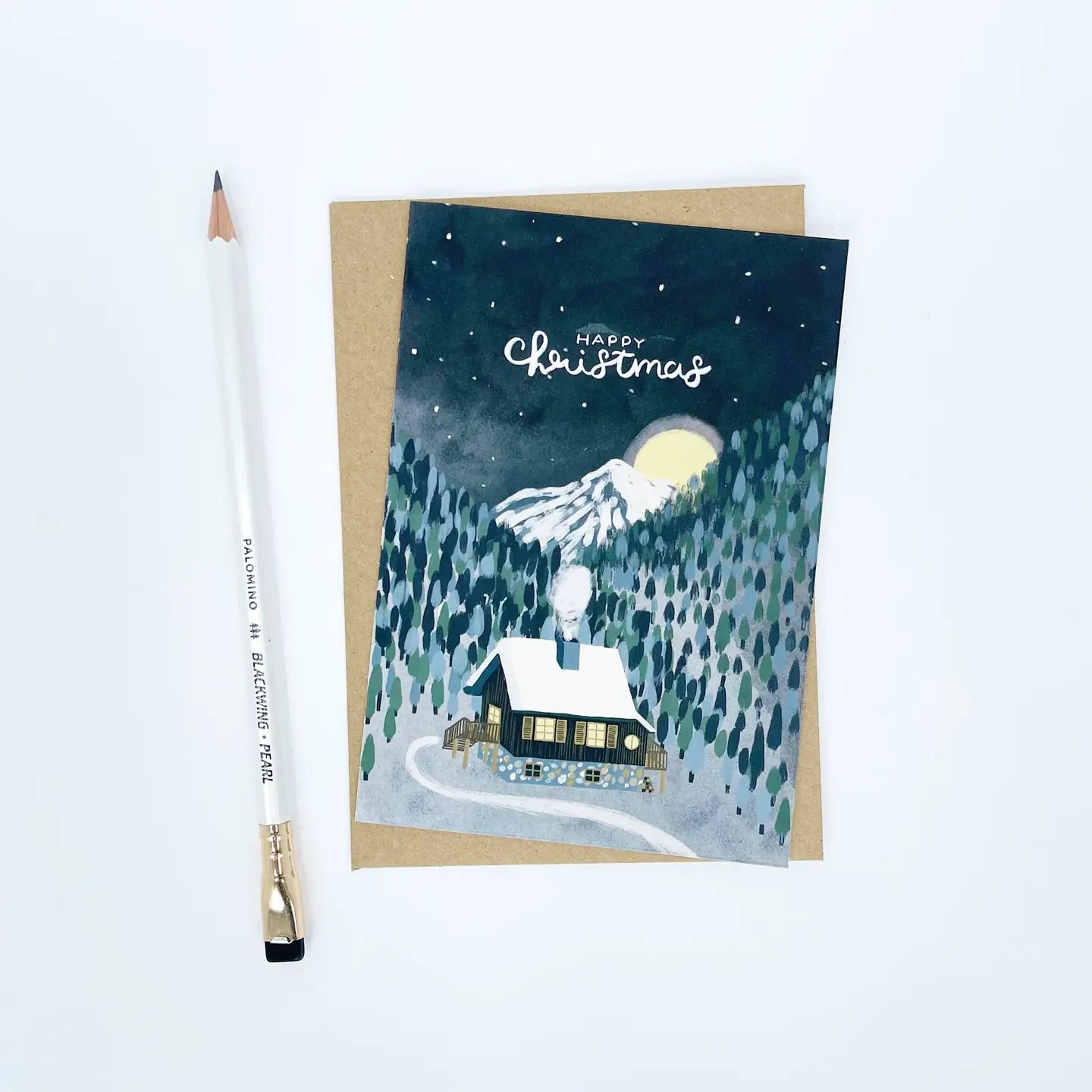 Happy Christmas Mountain Portrait