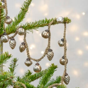 Antique Silver Bauble Garland