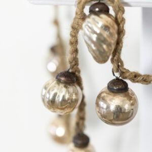 Antique Silver Bauble Garland