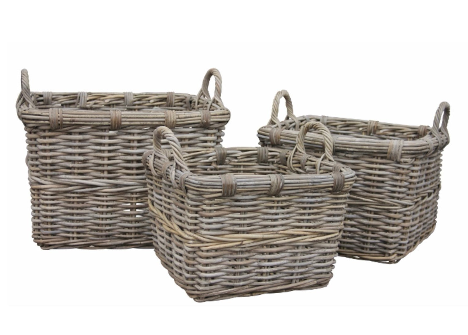 Square Baskets With Handles