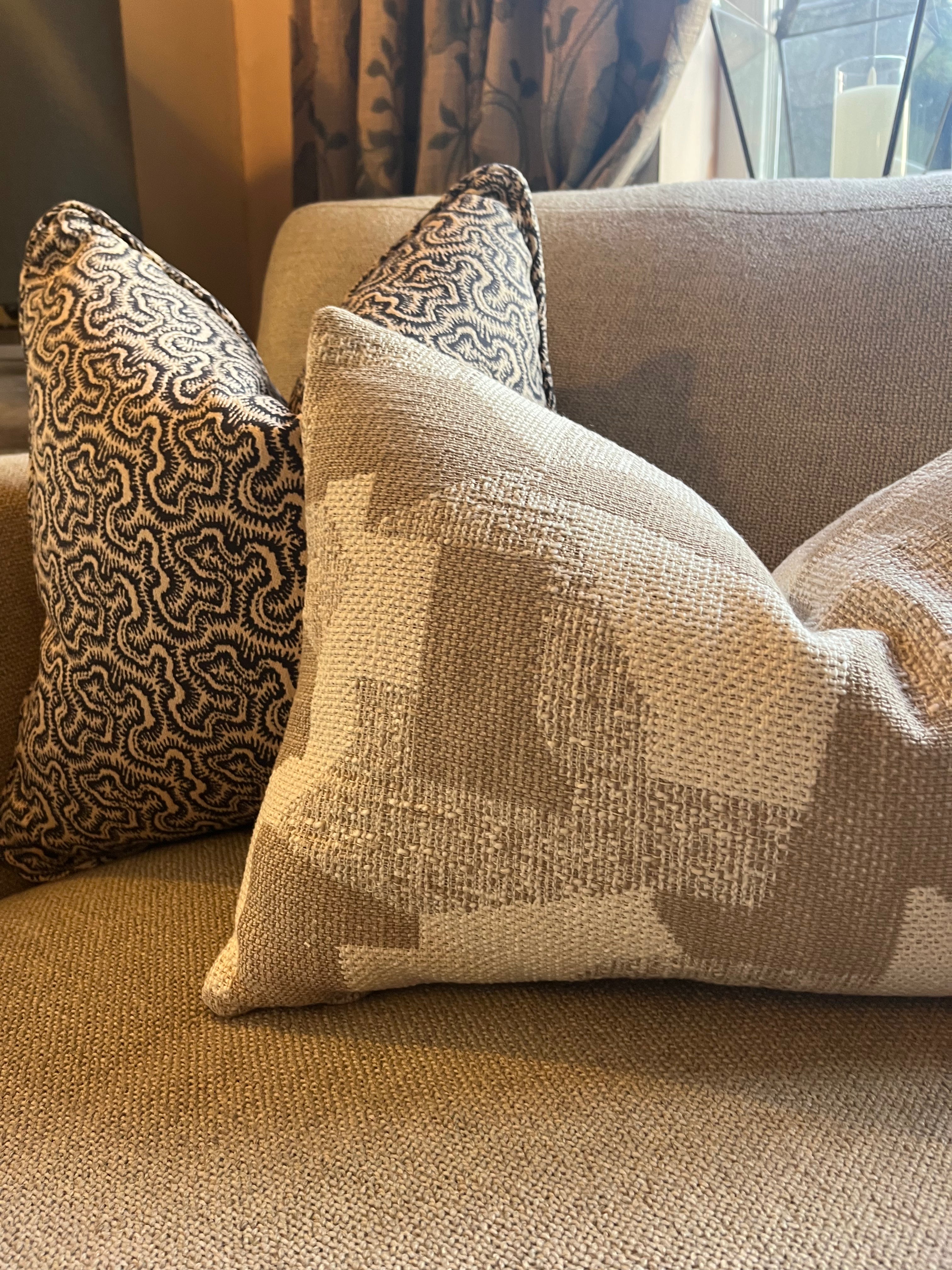 Bespoke - Linwood Polka Midnight Cushion