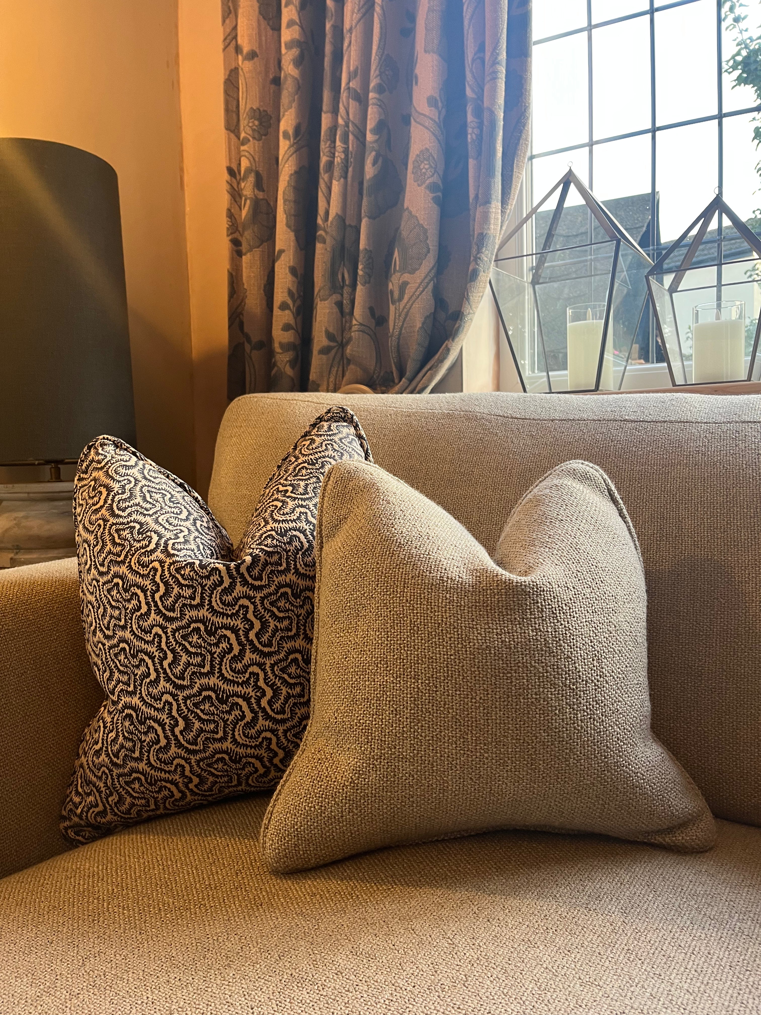Bespoke - Linwood Polka Midnight Cushion
