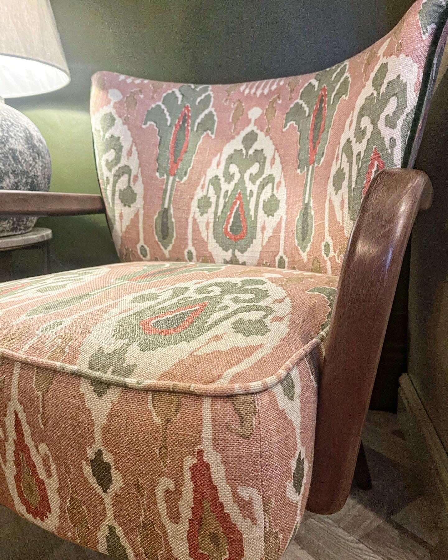 Miss Frieda - GP & J Baker Blush Ikat Chair - BESPOKE MADE TO ORDER