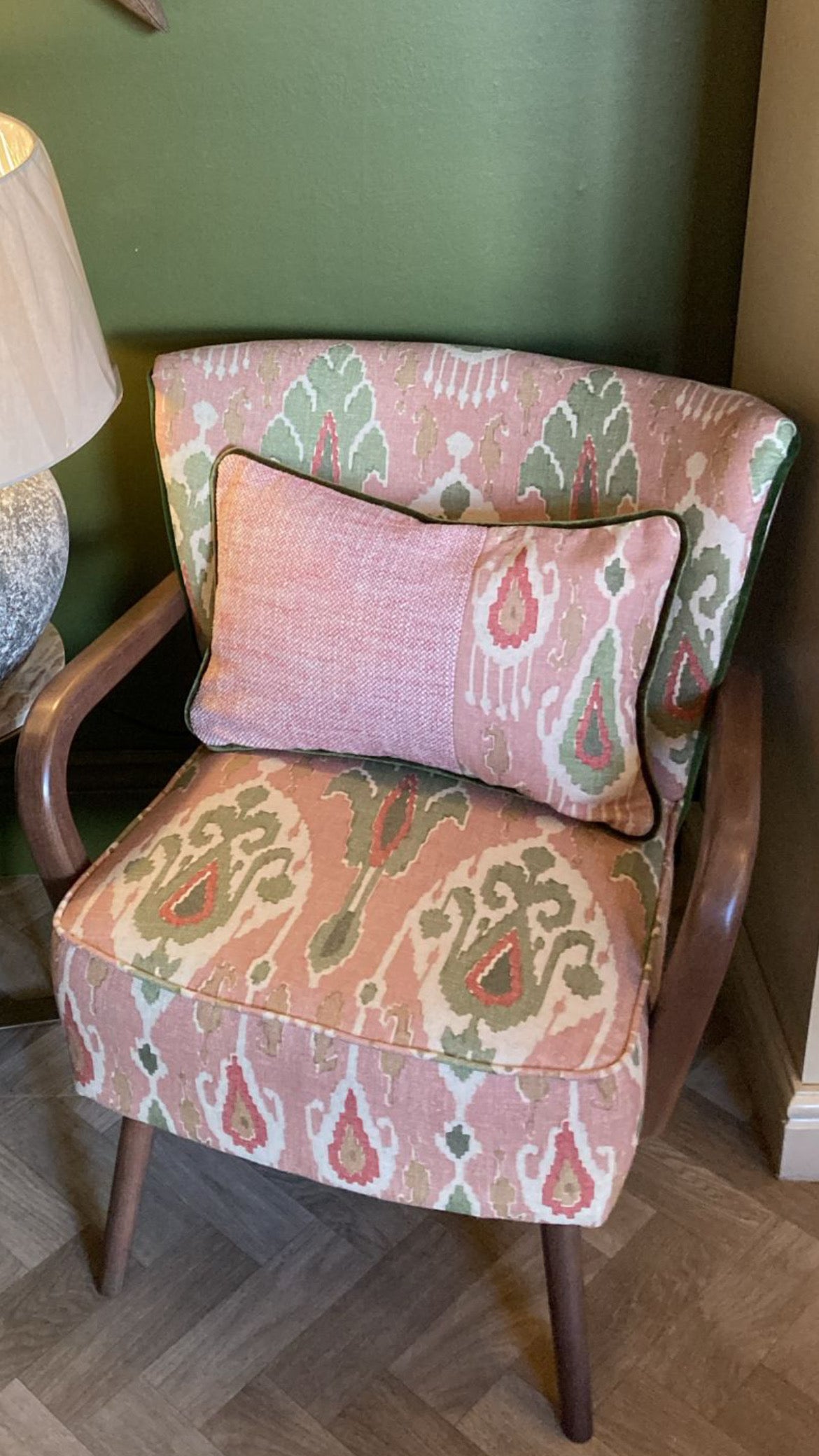 Miss Frieda - GP & J Baker Blush Ikat Chair - BESPOKE MADE TO ORDER