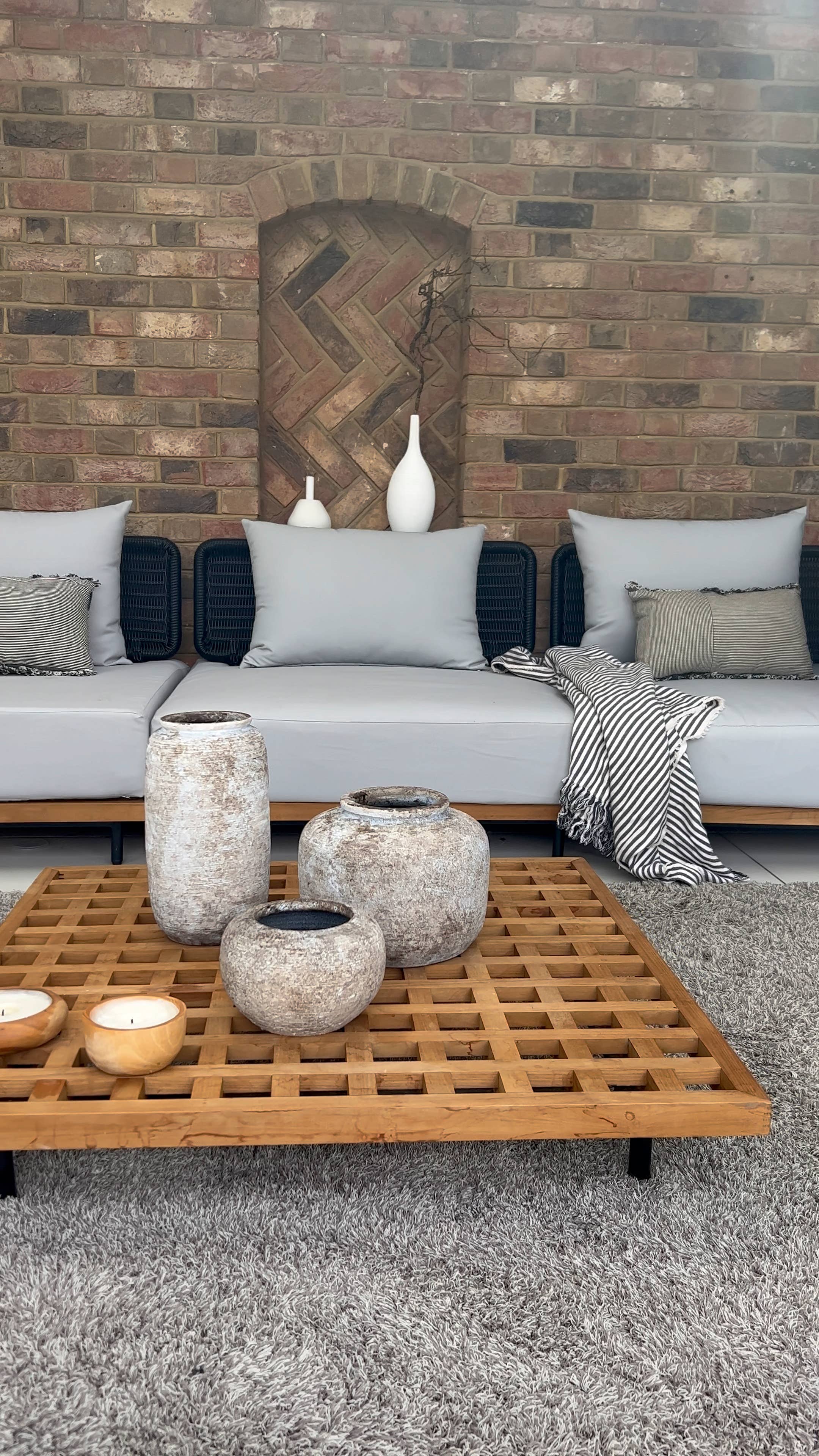 Indie Sand stone vase/bowl