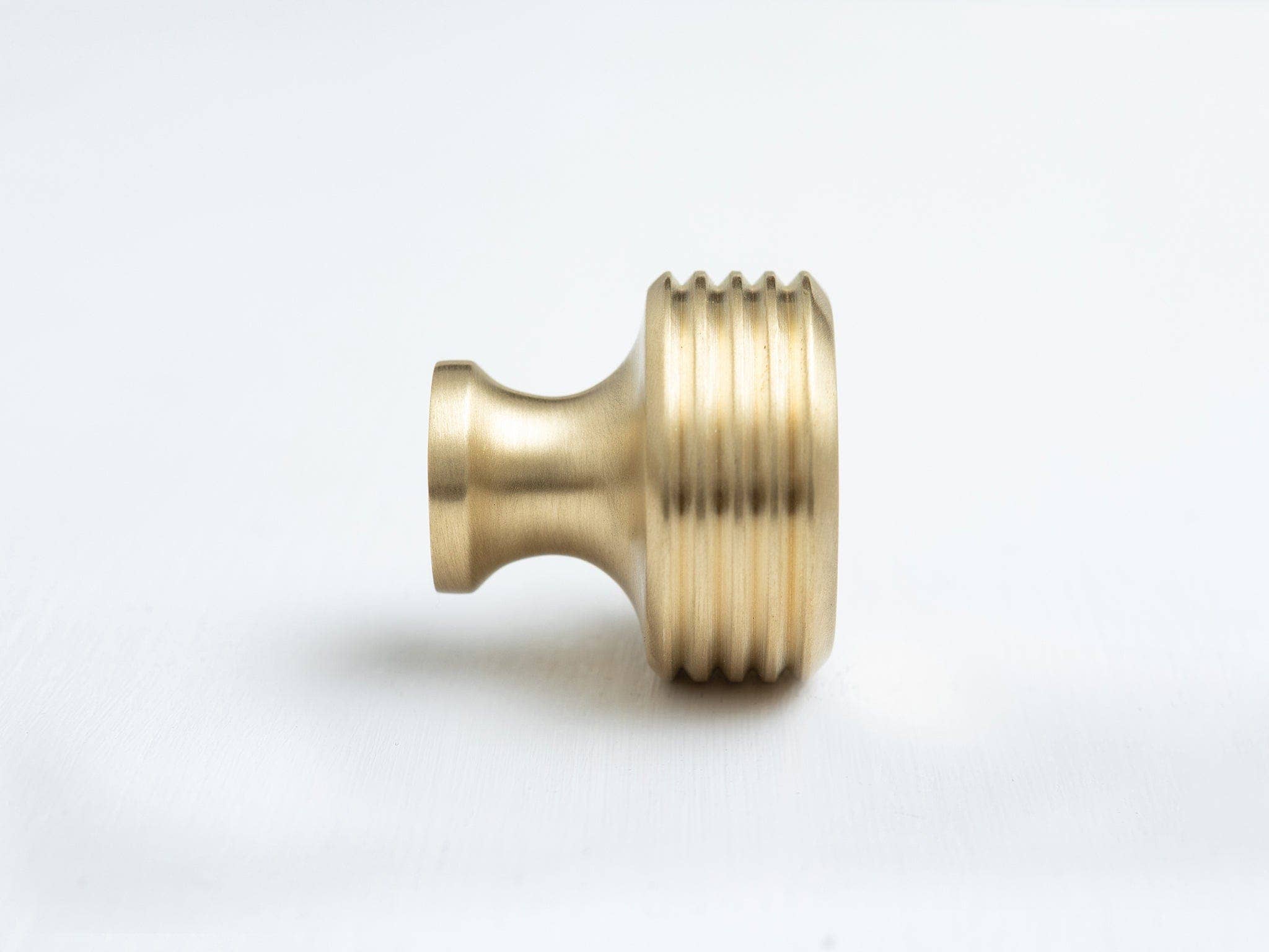 Solid Brass Kitchen Pull Handles & Knobs | Reeded Design