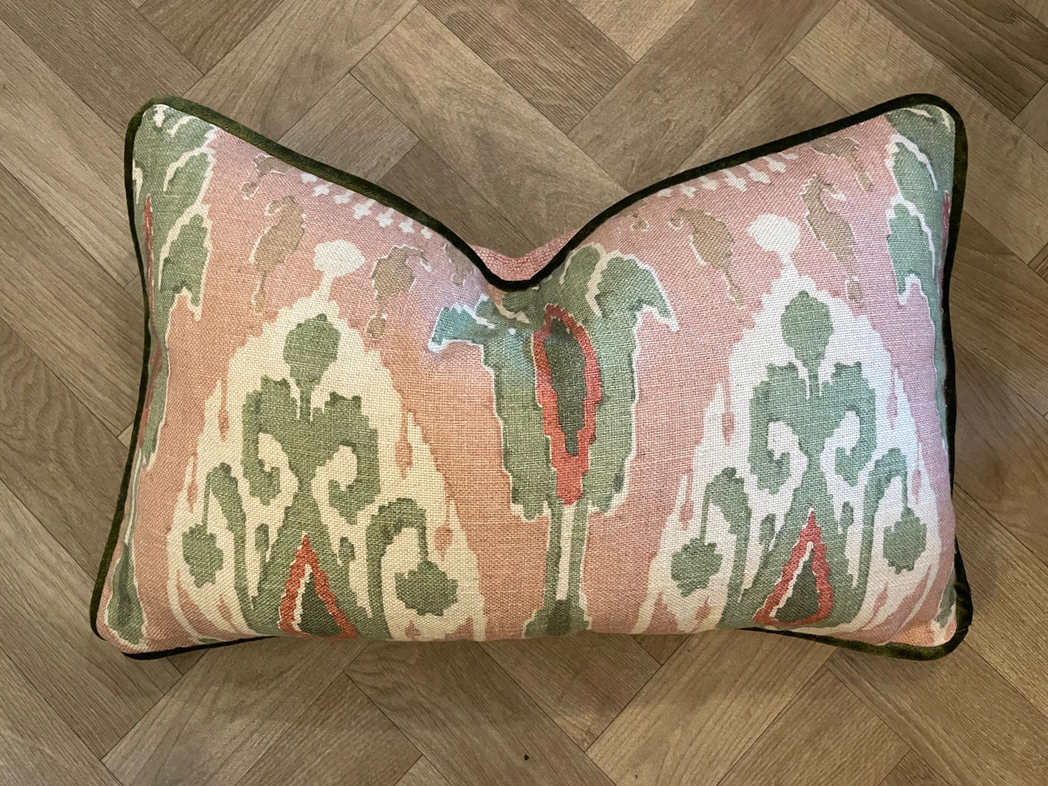 Bespoke - GP & J Baker Ikat Blush Bolster Cushion