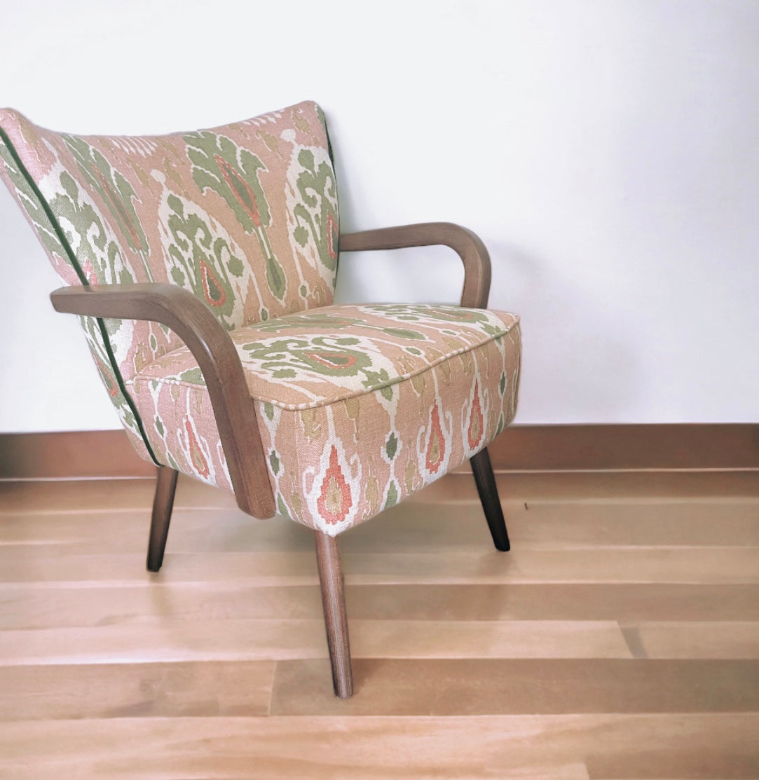Miss Frieda - GP & J Baker Blush Ikat Chair - BESPOKE MADE TO ORDER