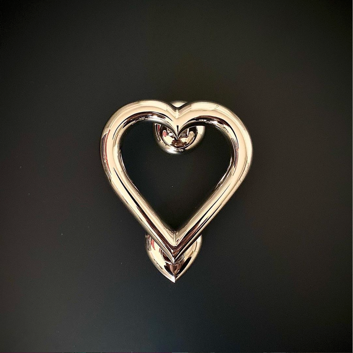 Door Knocker - Heart (Nickel/Chrome) HE-301